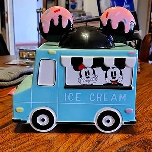 Mickey and Minnie ice cream truck cookies jar